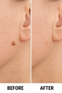 Skin tags removal Dunstable before and after