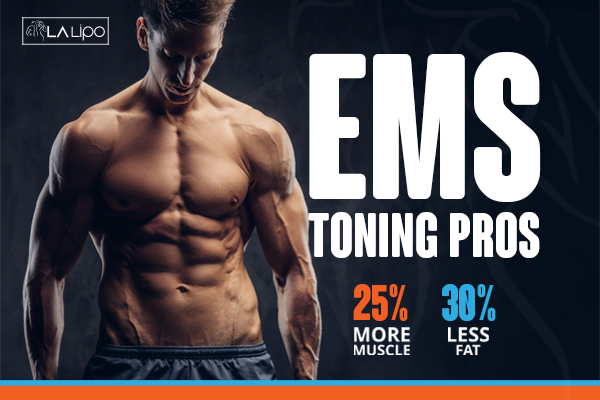 Image of man with sculpted stomach showing the fat loss and muscle gain of LA-EMS Body Sculpting Treatment Dunstable