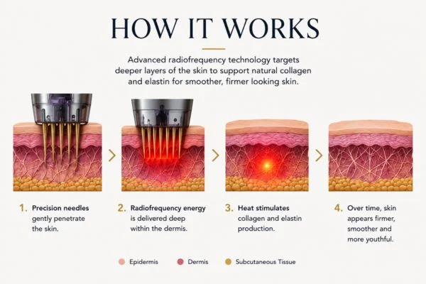 Diagram of how Collagen Lift Therapy Dunstable works