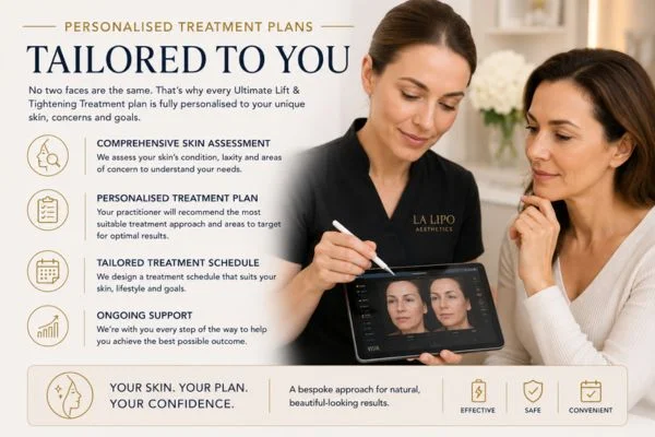 book a consultation about your ultimate lift and tighten treatment Dunstable